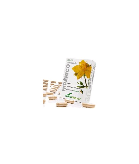 * Hypericum perforatum L. (sumidad florida).

Flavonoides .......... 33 mg; (5,5 mg / cápsula).

Hipericinas totales.......