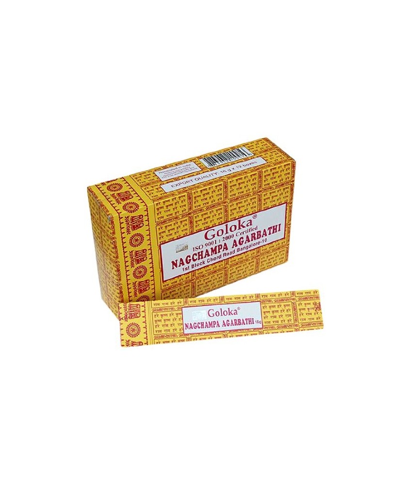 IN.GOLOKA NAG CHAMPA AMARILLO 16 GR. INCIENSO