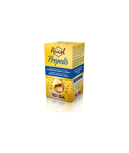 

Ingredientes activos/perla:
Extracto de Própolis Depurado 183 mg
Extracto seco 20:1 de Micelio de Reishi 20 mg
Extracto 