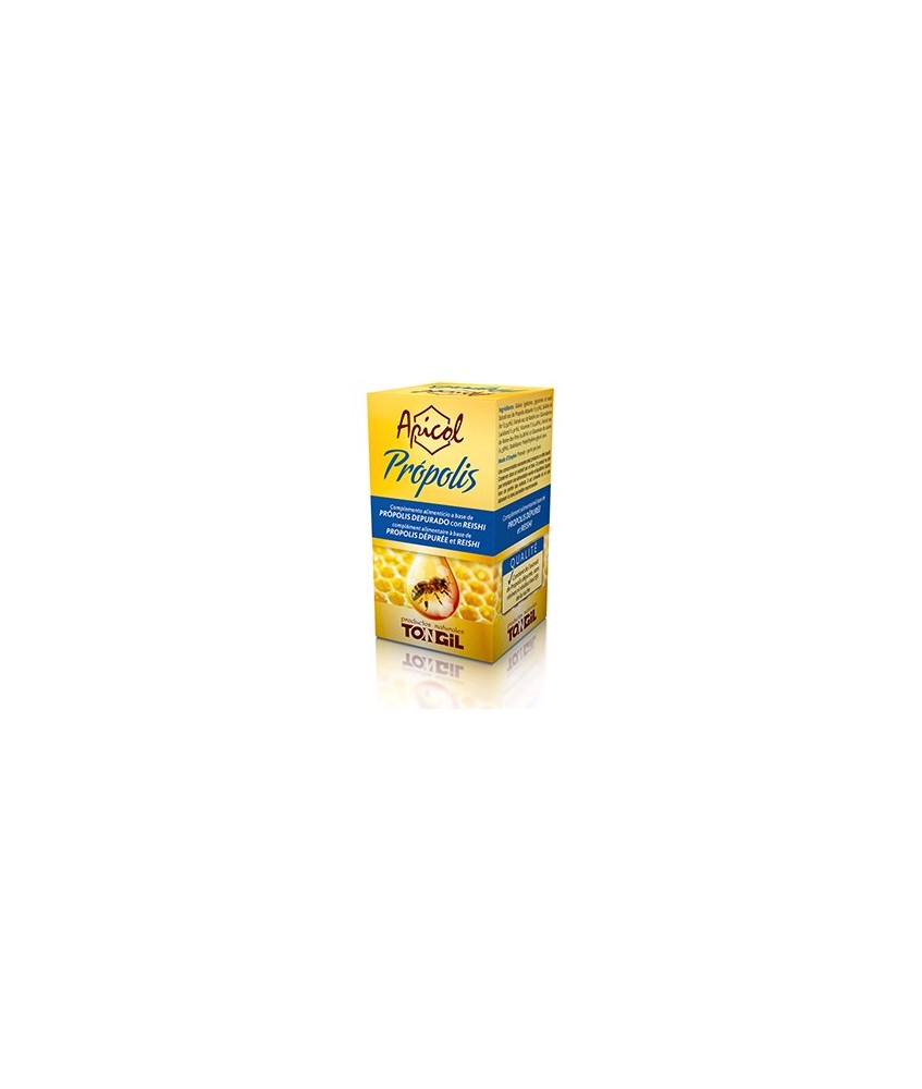 Ingredientes activos/perla:
Extracto de Própolis Depurado 183 mg
Extracto seco 20:1 de Micelio de Reishi 20 mg
Extracto seco