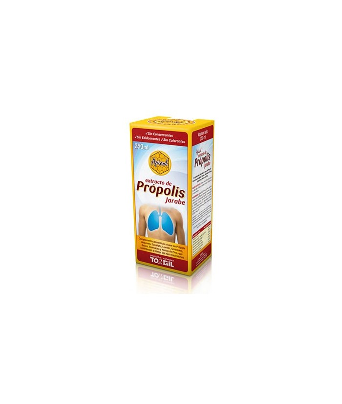 Ingredientes activos/frasco:
Yemas de Pino 4 g
Extarcto seco de Própolis depurado 3 g
Extarcto seco de Eucalipto 3 g
Extarc