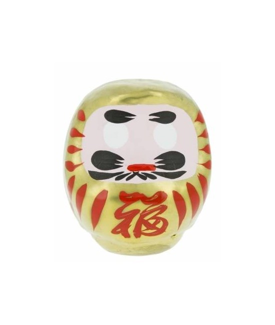 Daruma es el monje que llevó el budismo a China y también tiene muchas caras. Esta es una de sus caras mas populares: en Japón 