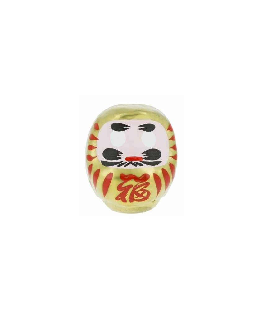 Daruma es el monje que llevó el budismo a China y también tiene muchas caras. Esta es una de sus caras mas populares: en Japón 