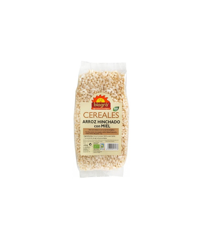 Arroz hinchado con miel
Ideal par desayunos

INGREDIENTES: Arroz hinchado* y miel*. *: procedente de cultivo ecológico

PE