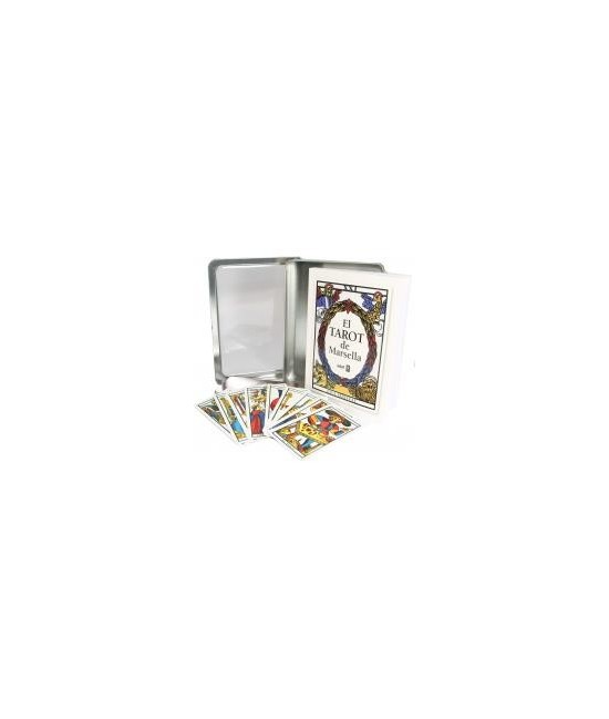 Tarot Colección Marsella (Tabla Esmeralda) (Set + 78 Cartas) (Caja Metalica) (EF)