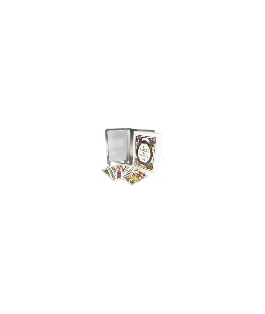 Tarot Colección Marsella (Tabla Esmeralda) (Set + 78 Cartas) (Caja Metalica) (EF)