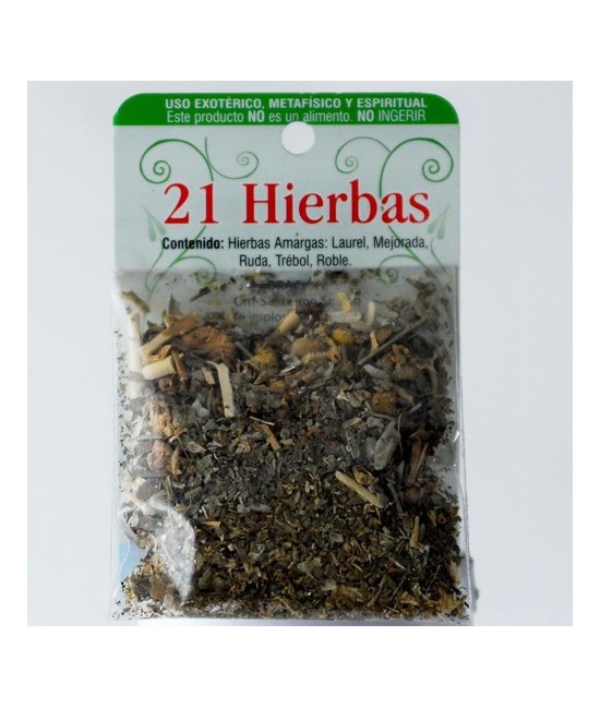 Contenido: Hierbas Amargas: Laurel, Mejorada, Ruda, Trébol y roble.

Utilización: Para hacer rituales de limpieza.


Hacer