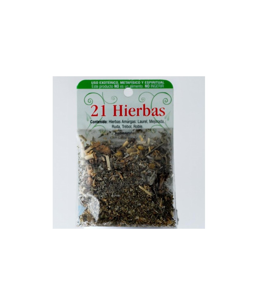 Contenido: Hierbas Amargas: Laurel, Mejorada, Ruda, Trébol y roble.

Utilización: Para hacer rituales de limpieza.


Hacer