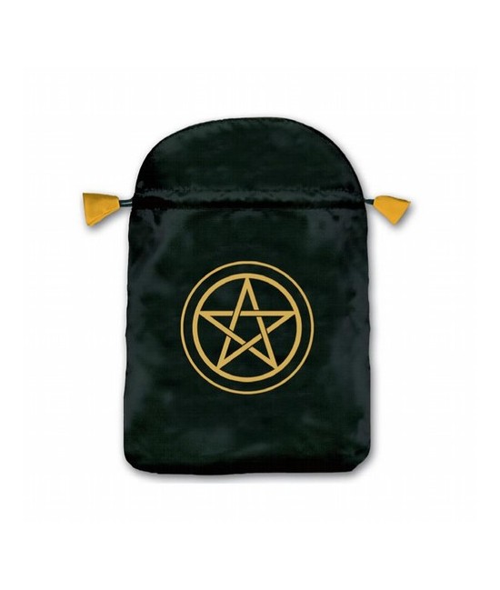MS.BOLSA TAROT SEDA NEGRA PENTAGRAMA