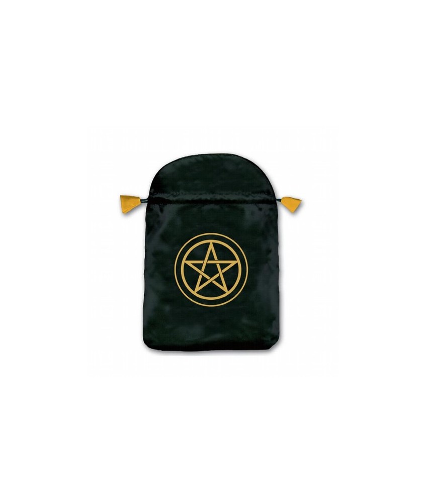 MS.BOLSA TAROT SEDA NEGRA PENTAGRAMA