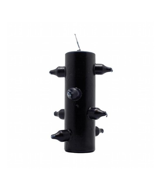 VELA FORMA 9 Mechas Tumba Trabajo Negro (Velon)