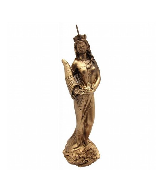  Magnifica vela, totalmente artesanal, resulta perfecta para invocar las bendiciones de La Diosa Fortuna (Thyche) y así recibir