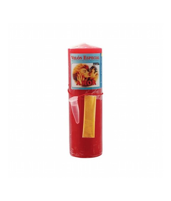 Este Velon Completo de Amor, se utiliza para atraer un amor, afianzarlo y mantenerlo dulce contigo y caiga rendido a tus pies.