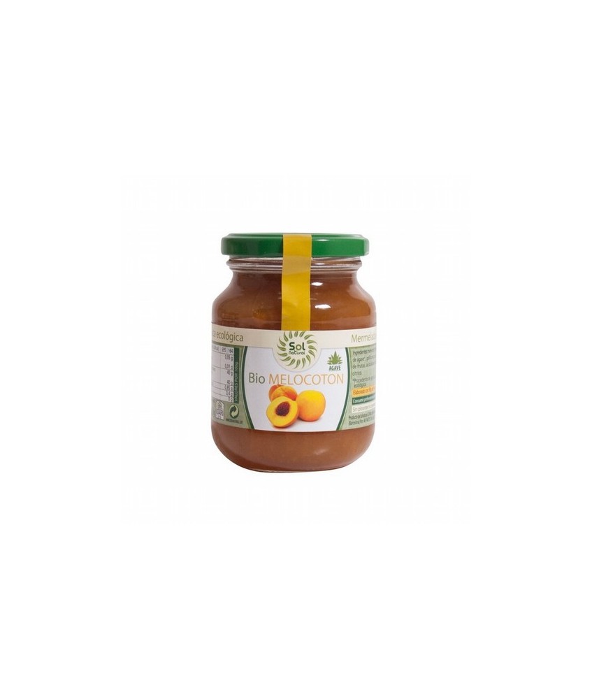 DESCRIPCIÓN DEL PRODUCTO
MERMELADA DE MELOCOTON CON AGAVE BIO 330 G SOL NATURAL   Ingredientes: *Melocotón, *Sirope de Ágave, 