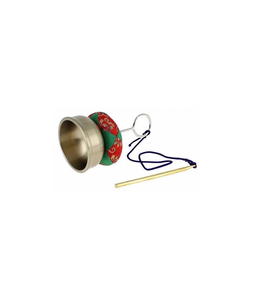 El in-kin forma parte de los instrumentos Zen. Está compuesto por una pequeña campana y una baqueta metálica unida con un cordó
