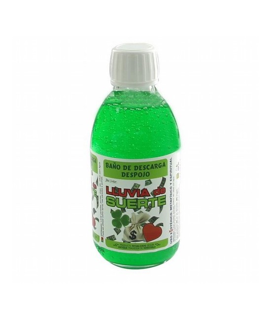 El Despojo Lluvia de Suerte esta especialmente preparado para atraer la suerte hacia nosotros.  Se recomienda utilizar velones,