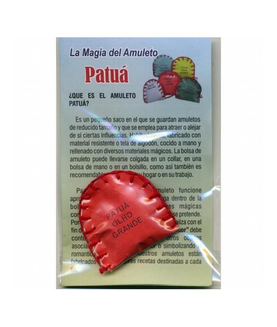 ¿QUE ES EL AMULETO PATUÁ?
Es un pequeño saco en el que se guardan amuletos de reducido tamaño y que se emplea para atraer o al