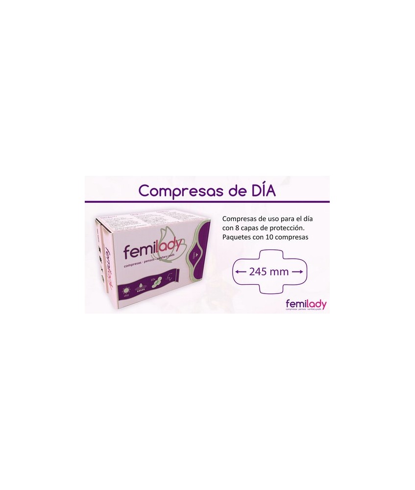 Las compresas de FemiLady, con sus 8 capas de protección de algodón 100% natural de alta calidad, aportan la limpieza, comodida