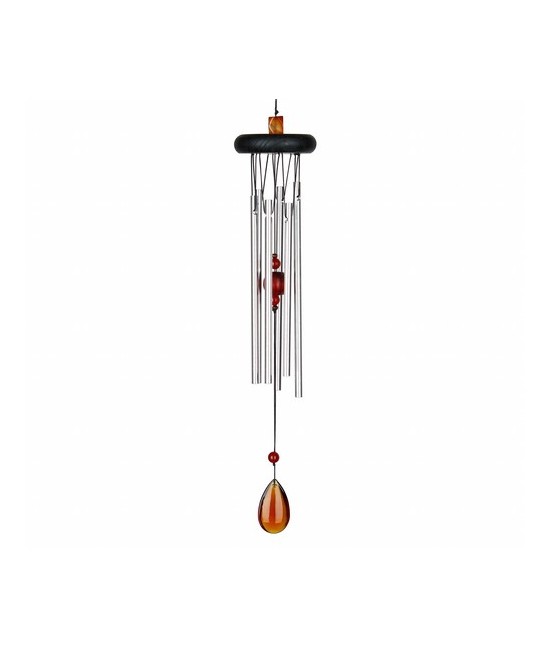 Esta campana de viento corresponde al segundo chakra, él del sacro, relacionado con la creatividad y la sexualidad. Es de color