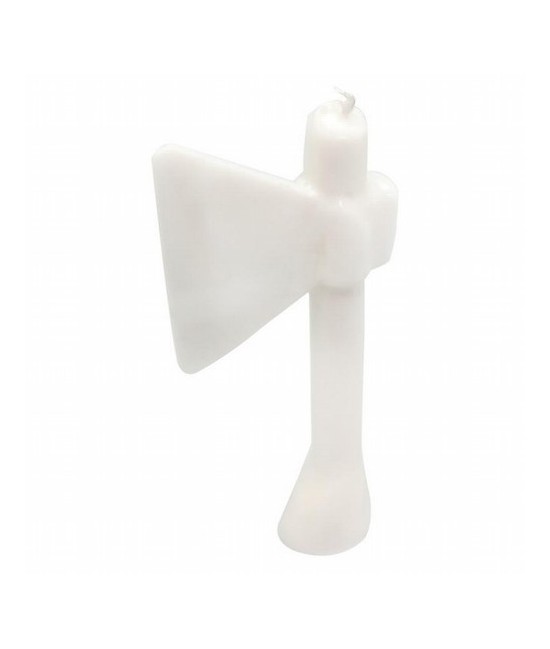 Vela Forma Hacha 19cm (Blanco)