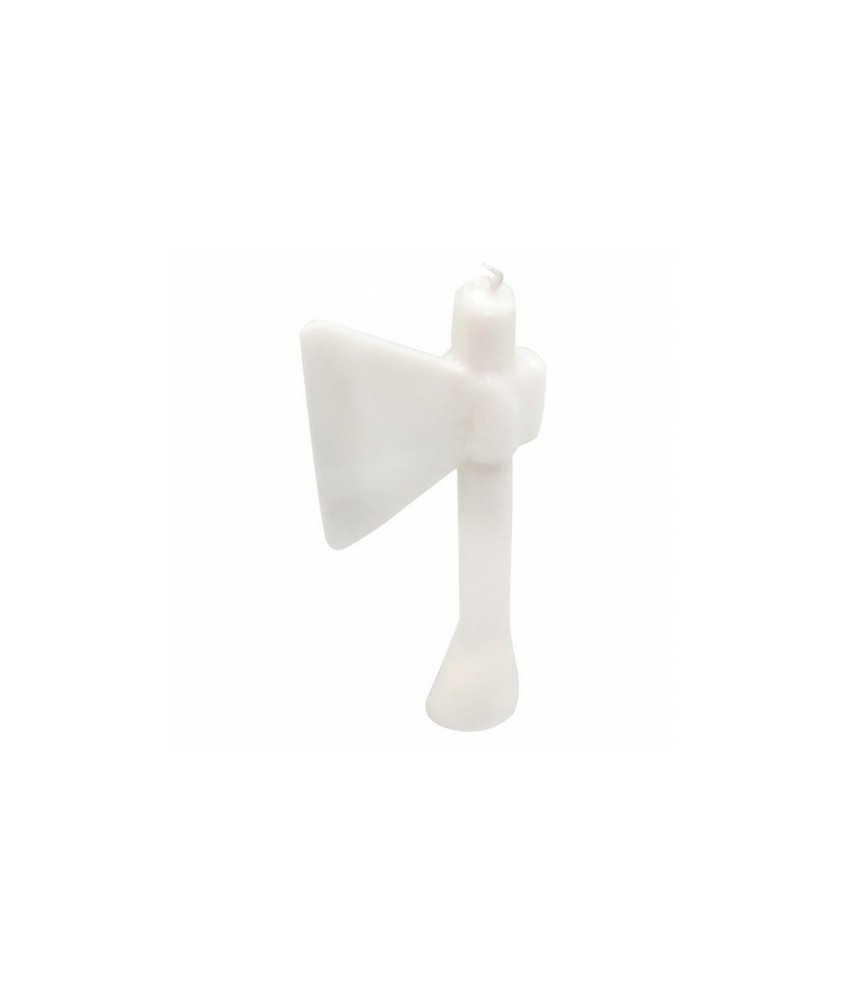 Vela Forma Hacha 19cm (Blanco)