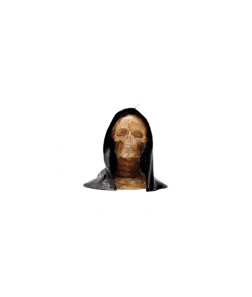 Vela Forma Santa Muerte c/ Capucha 15 cm (Negra)