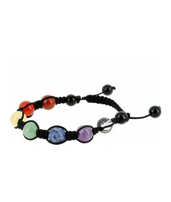 .PULSERA 7 CHAKRAS 10 MM.