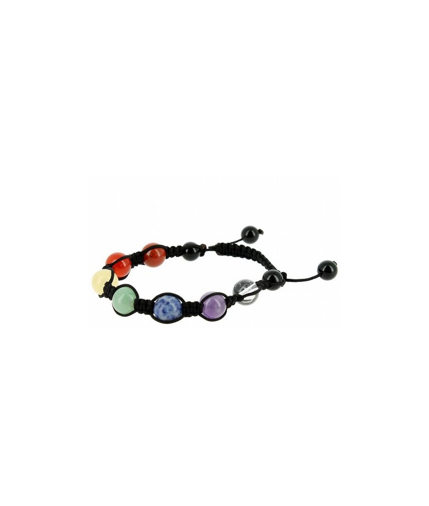 .PULSERA 7 CHAKRAS 10 MM.