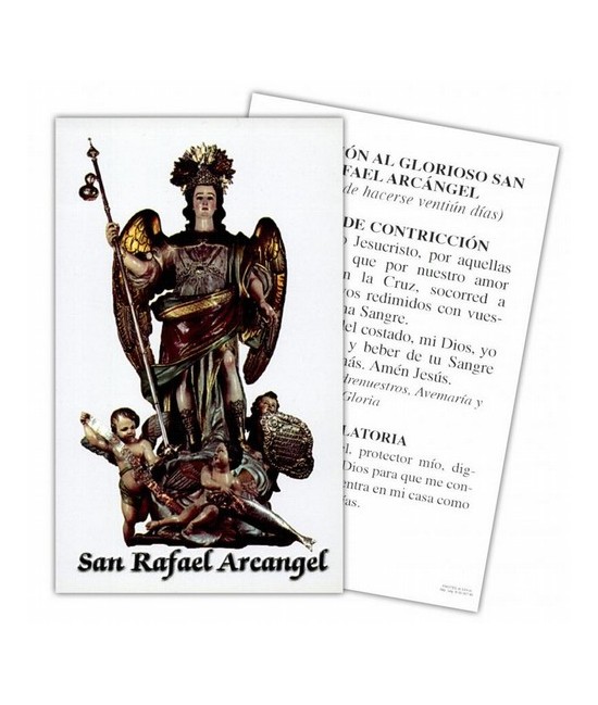 Estampa Arcangel Rafael 7 x 11 cm (P25)