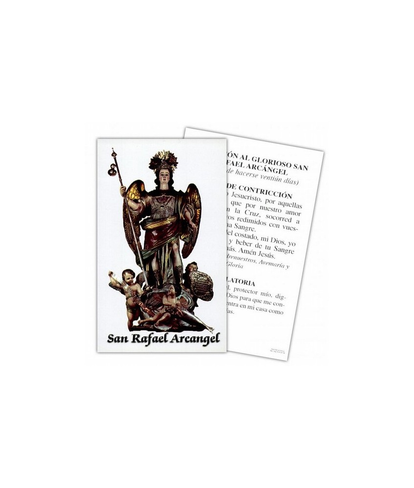 Estampa Arcangel Rafael 7 x 11 cm (P25)
