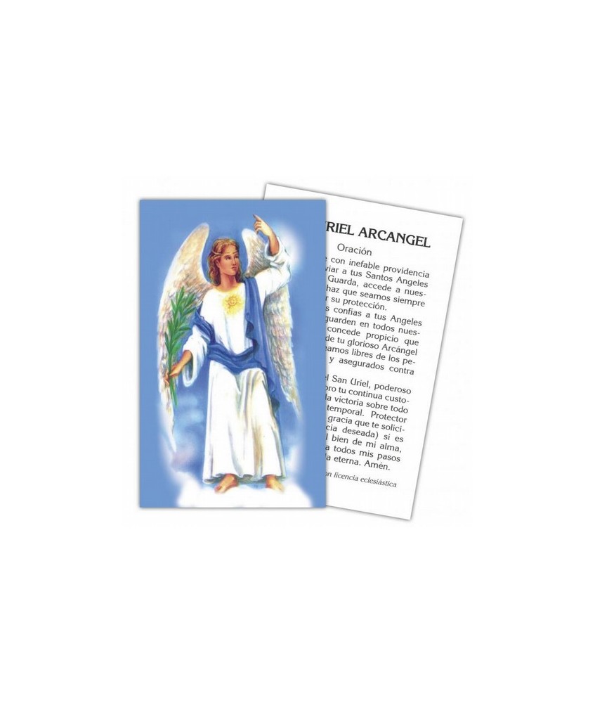 Estampa Arcangel Uriel 7 x 11 cm (P25)
