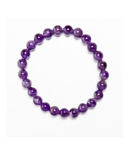 Pulsera Amatista Tibetana Bola 8mm.
