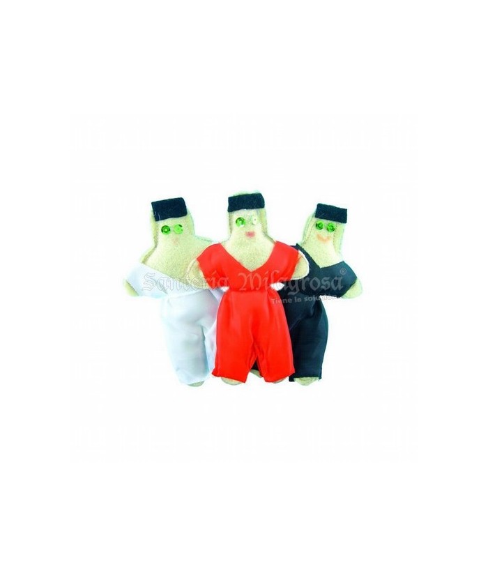 Muñeco Vudu Vestido Hombre Blanco 14 cm aprox. (Fetiche con Expl.)

