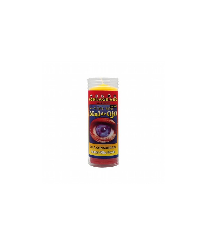 VELON CONSAGRADO Contra el Mal de Ojo 14 x 5.5 cm (Incluye Ritual)
