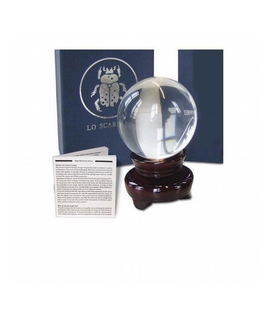 Bola Cristal 10 cm 1ª Calidad (con Peana Giratoria y Caja)