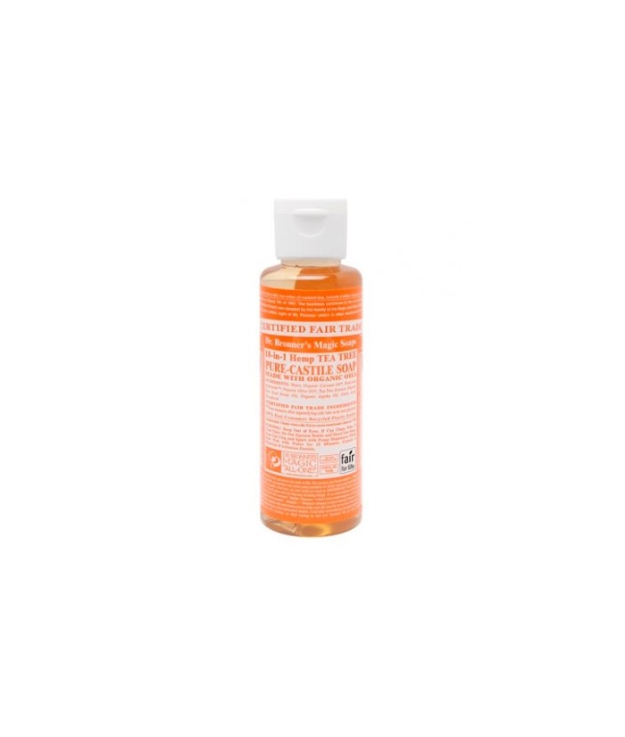 El Jabón Líquido de Castilla del Dr. Bronners está hecho con aceite puro de árbol del té. Todos los jabones del Dr. Bronner es