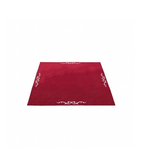 Tapete Terciopelo Lenormand 80 x 80 cm (Color: Rojo)

