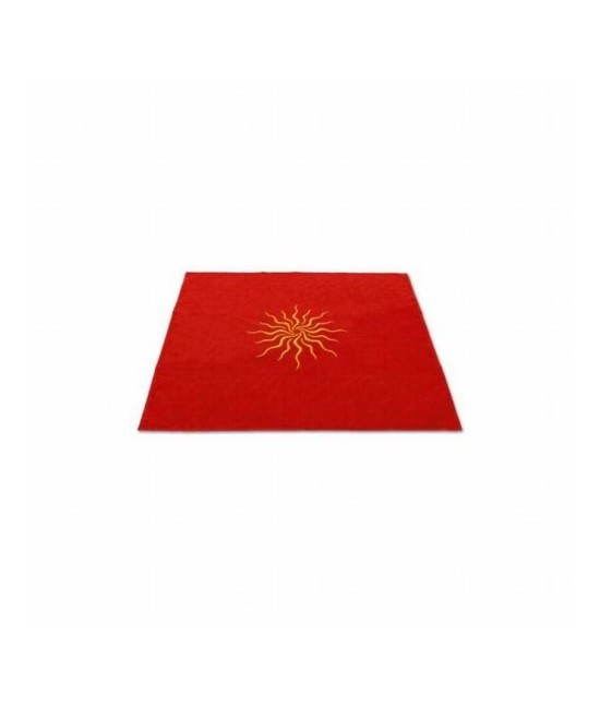 Tapete Terciopelo Sol 80 x 80 cm (Color: Rojo)
