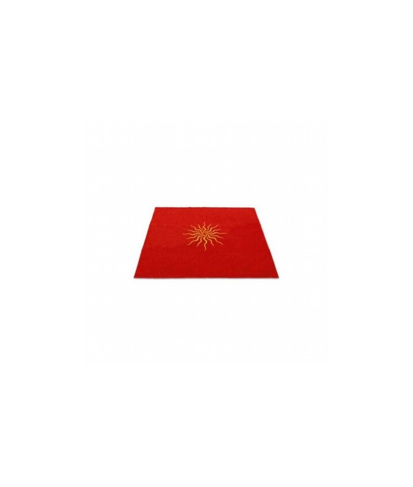 Tapete Terciopelo Sol 80 x 80 cm (Color: Rojo)
