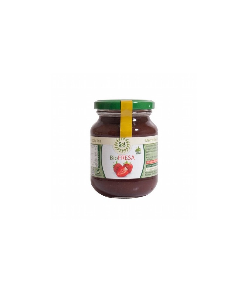 *Fresa, *Sirope de Ágave, Gelificante: Pectina de Frutas, Acidulante: Ácido Cítrico.
* Ingredientes de la agricultura ecológic