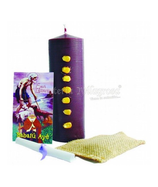 VELON ORISHA FERRAMENTOS Babalu Aye - Lazaro 16 x 5.5 cm (Blister - Con Aroma)