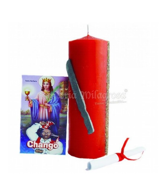 VELON ORISHA FERRAMENTOS Chango 16 x 5.5 cm (Blister - Con Aroma)
