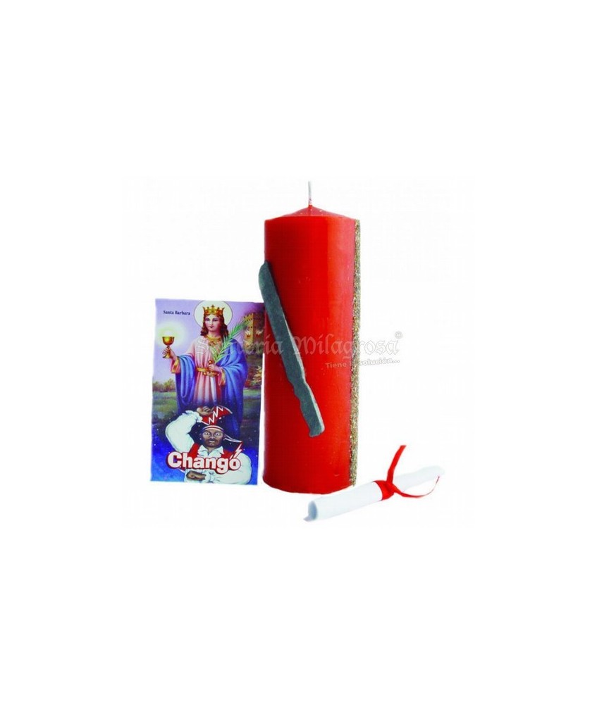 VELON ORISHA FERRAMENTOS Chango 16 x 5.5 cm (Blister - Con Aroma)
