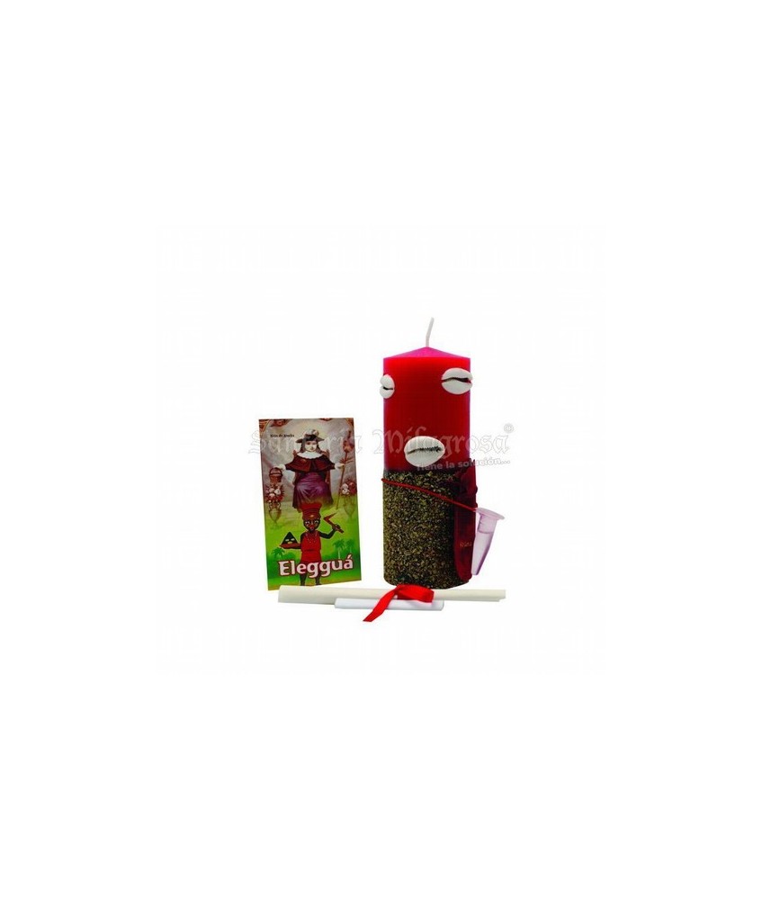 VELON ORISHA FERRAMENTOS Eleggua (Contiene - Aceite + Cauries + Bolsa Terciopelo + Explicación)