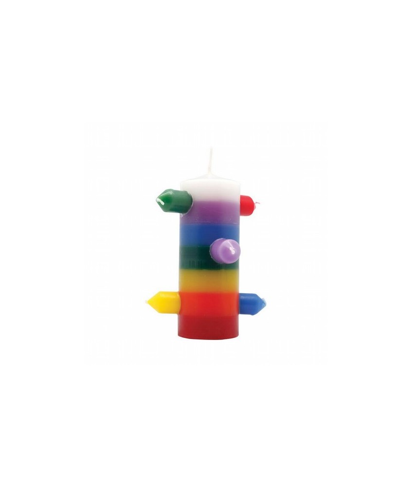 VELA FORMA 7 Mechas Tumba Trabajo 7 Colores (Velon)