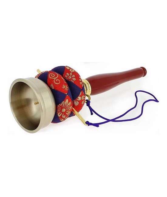 El in-kin forma parte de los instrumentos Zen. Está compuesto por una pequeña campana y una baqueta metálica unida con un cordó