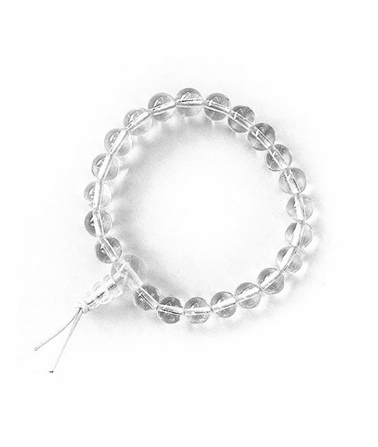 Pulsera de Cristal de Roca en bolas de 8mm.

Presentada con cartón con el nombre del mineral y su propiedad.