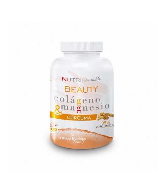 COLÁGENO & MAGNESIO & CÚRCUMA
Contiene extracto de cúrcuma con efecto antioxidante.
Contribuye al bienestar del tejido óseo y