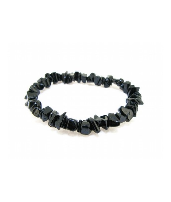 PULSERA CHIP TURMALINA NEGRA 1ª CALIDAD