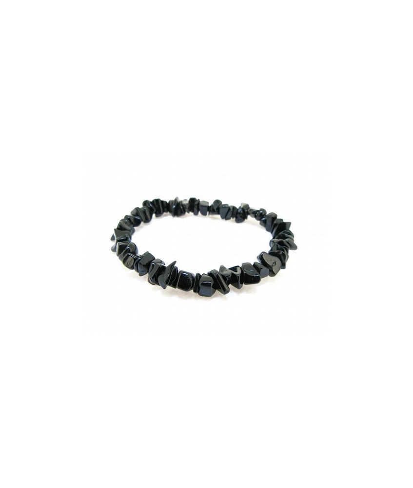 PULSERA CHIP TURMALINA NEGRA 1ª CALIDAD